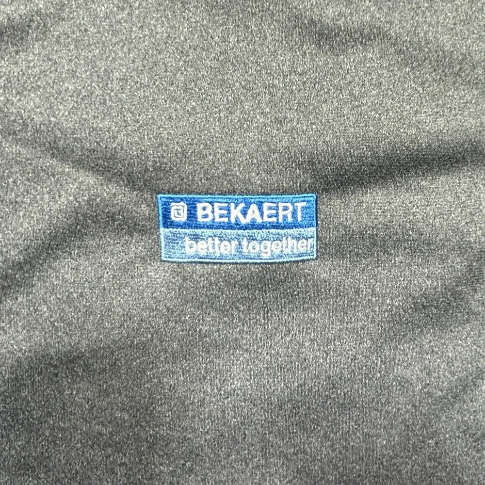 The North Face Pullover Men's XL Gray Tech 1/4 Zip Fleece Outdoor Bekaert Logo